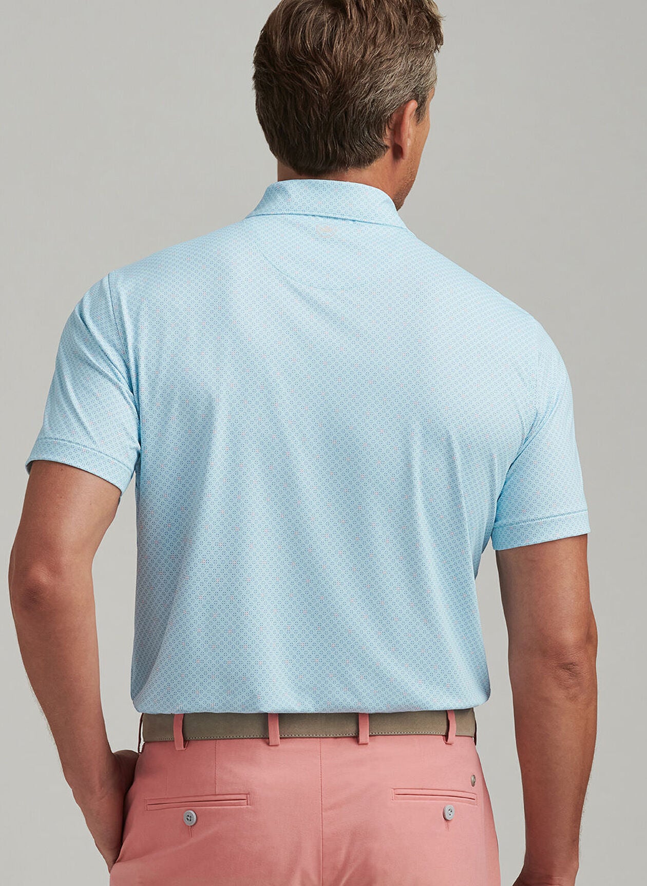BICKETT PERFORMANCE JERSEY POLO BLUE SPRUCE