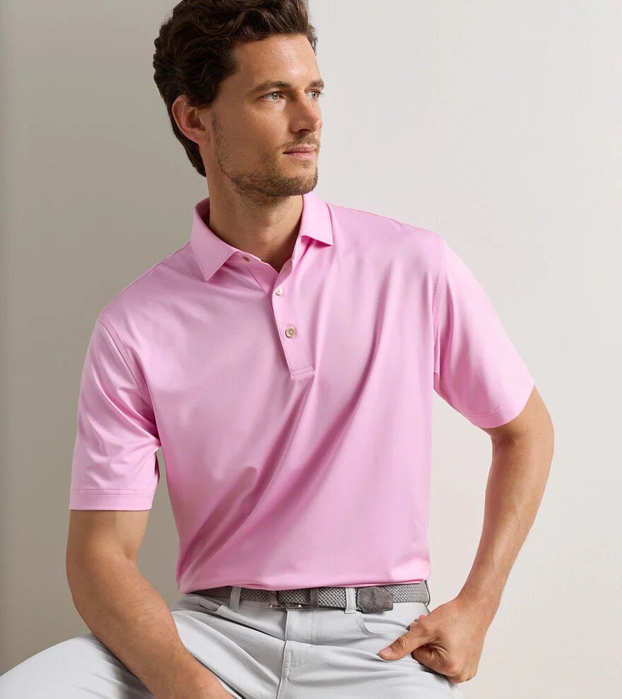 Solid Performance Jersey Polo Pink Parfait