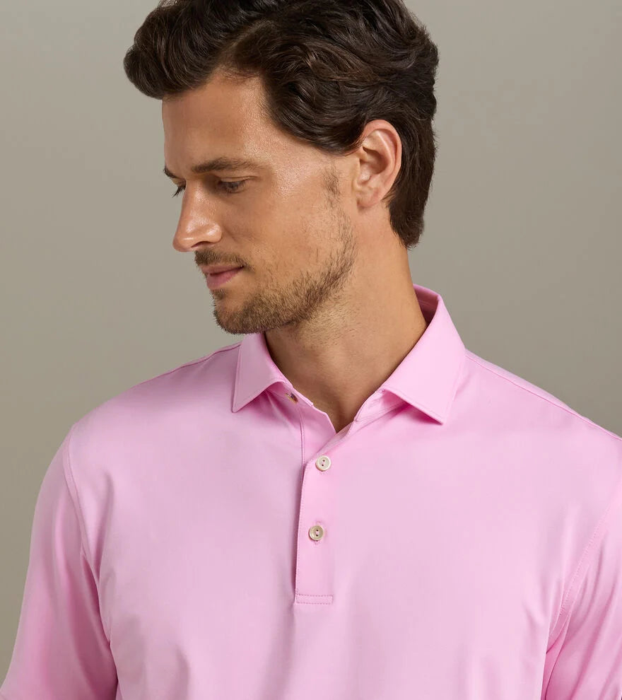Solid Performance Jersey Polo Pink Parfait