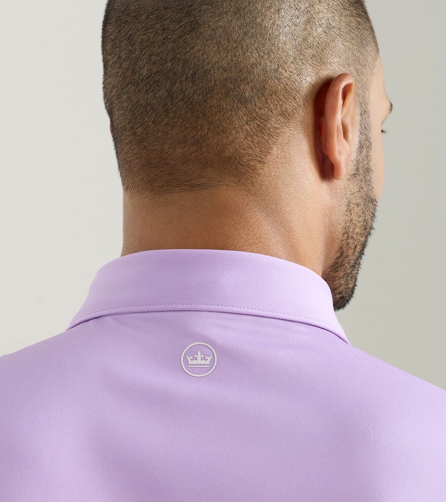 Solid Performance Jersey Polo Purple Iris