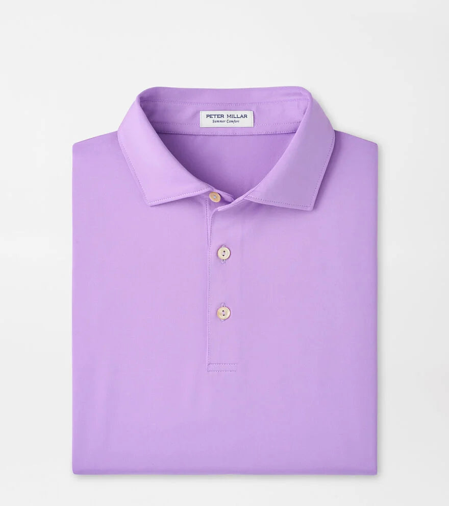 Solid Performance Jersey Polo Purple Iris