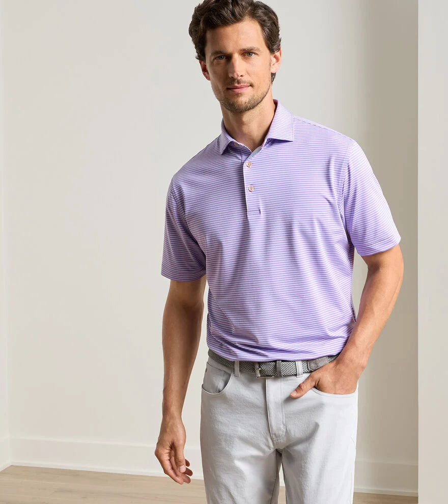 Hales Performance Jersey Polo Purple Iris