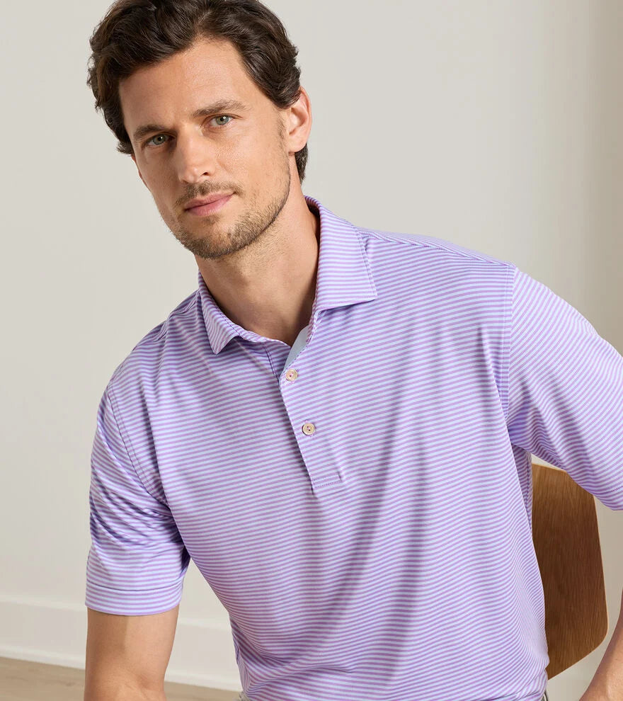 Hales Performance Jersey Polo Purple Iris