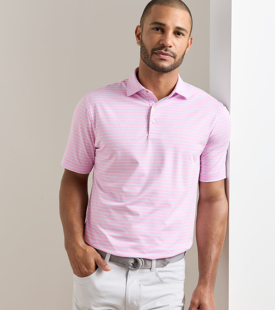 Dunnes Performance Jersey Polo Pink Parfait