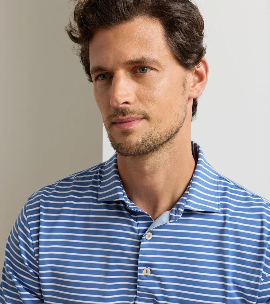 Dunnes Performance Jersey Polo Sport Windsor Blue