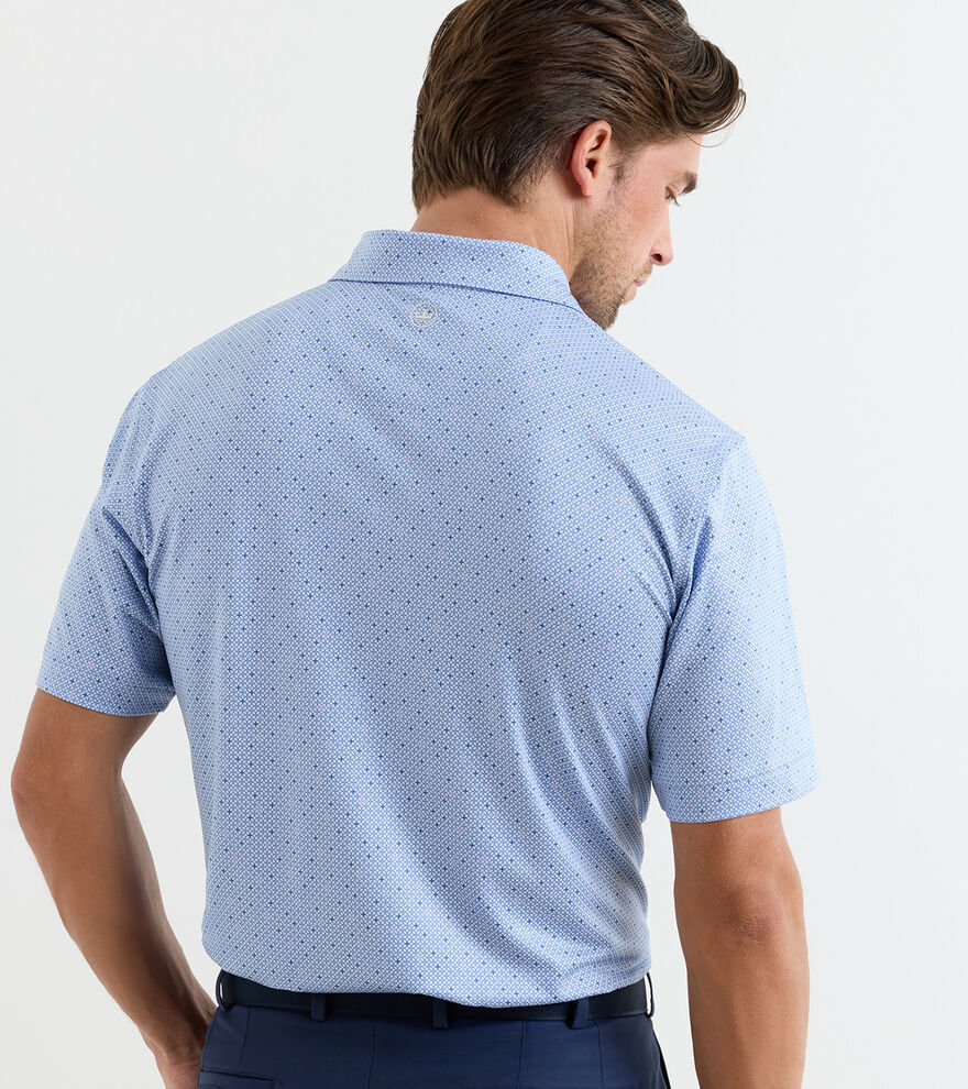 Barrier Performance Jersey Polo Stream Blue