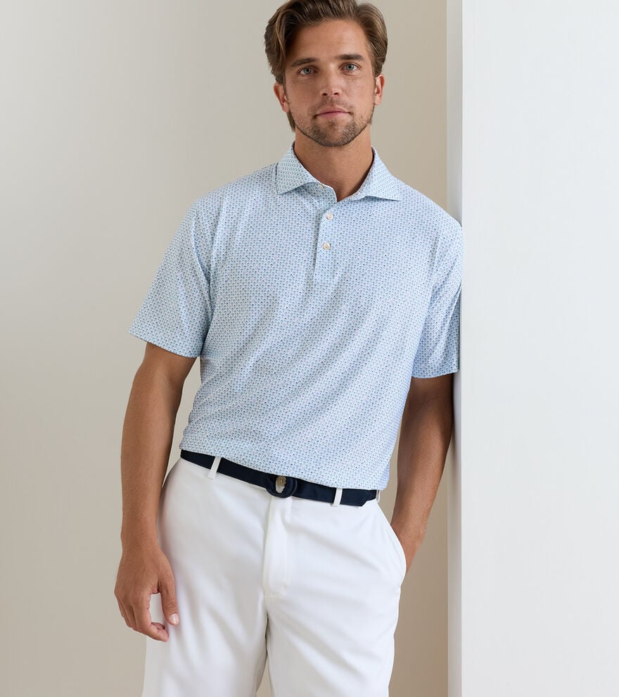 Flock Performance Jersey Polo White