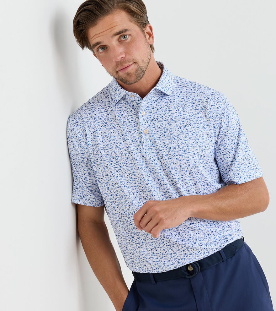 Coastline Performance Jersey Polo White