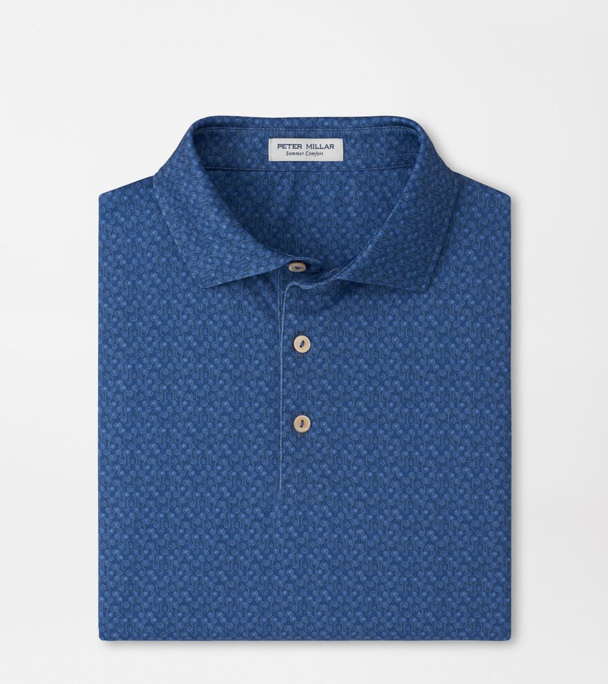 Pole Position Performance Jersey Polo Windsor Blue