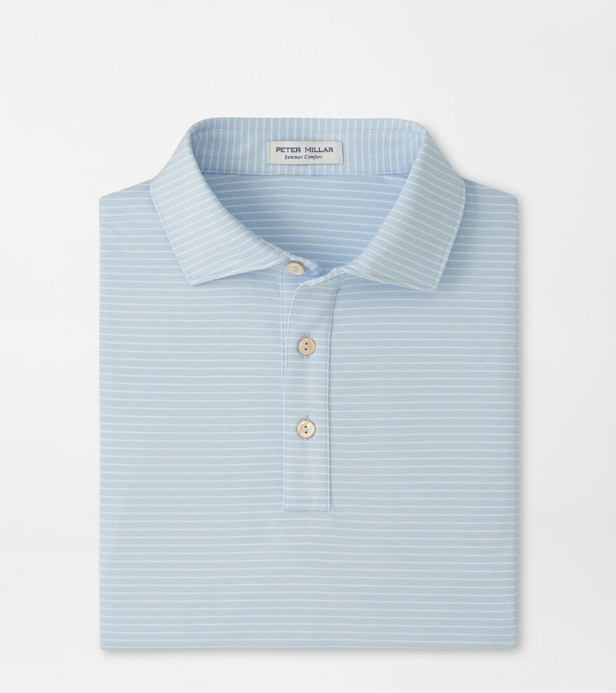 Merion Performance Jersey Polo Stream Blue