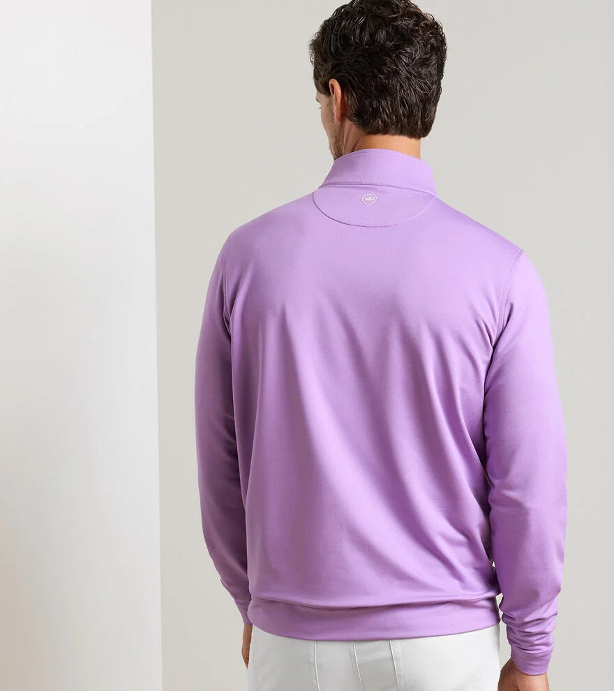 Perth Mélange Performance Quarter-Zip Purple Iris