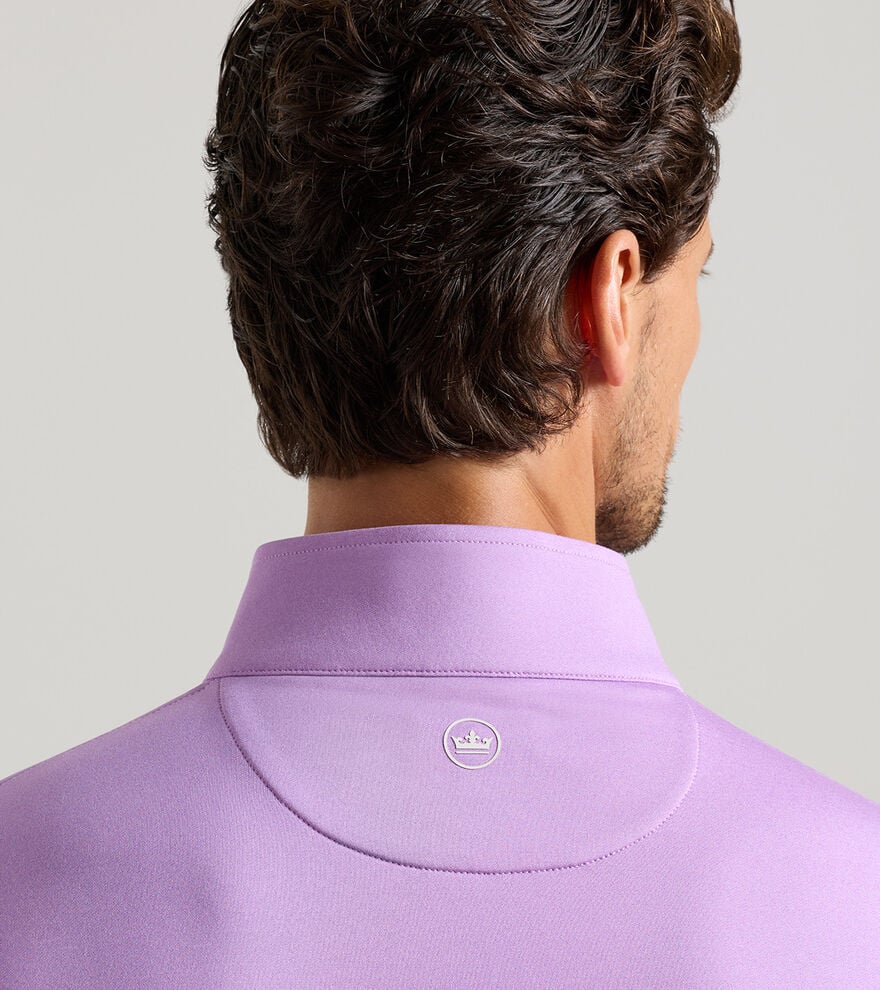 Perth Mélange Performance Quarter-Zip Purple Iris