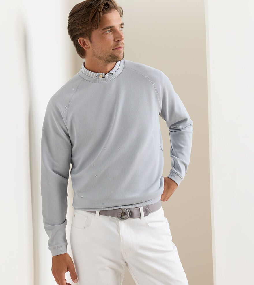 Cradle Piqué Performance Crewneck British Grey