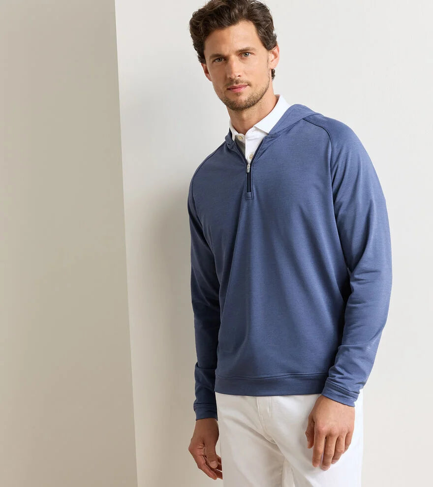 Pine Performance Quarter-Zip Hoodie Navy