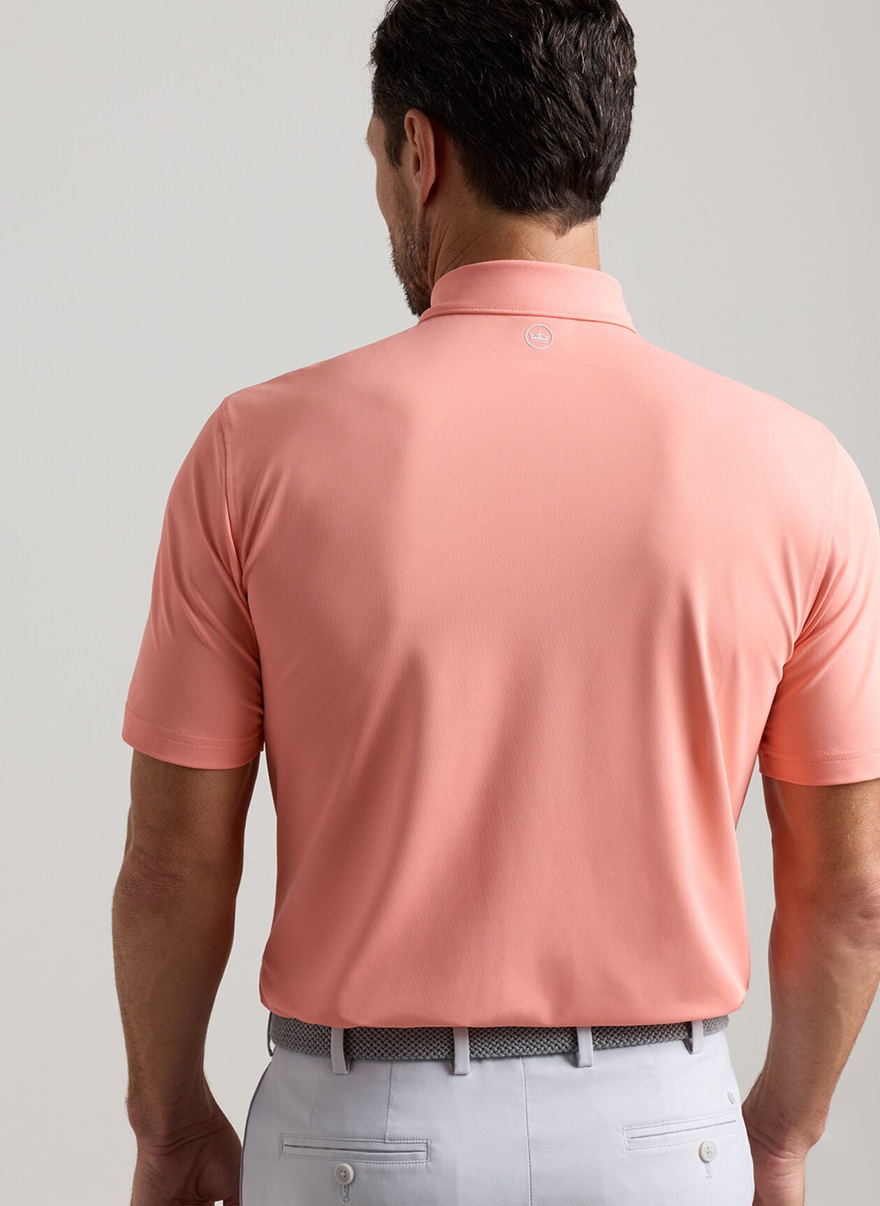 Solid Performance Mesh Polo Summer Apricot