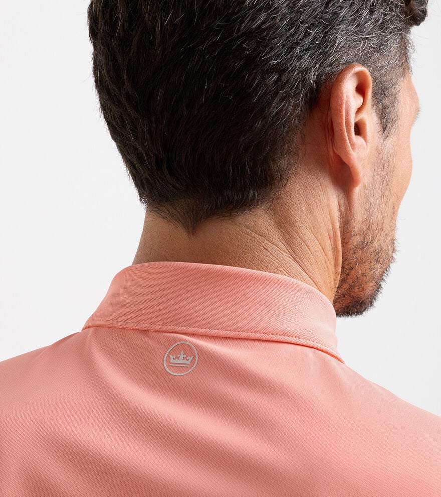 Solid Performance Mesh Polo Summer Apricot