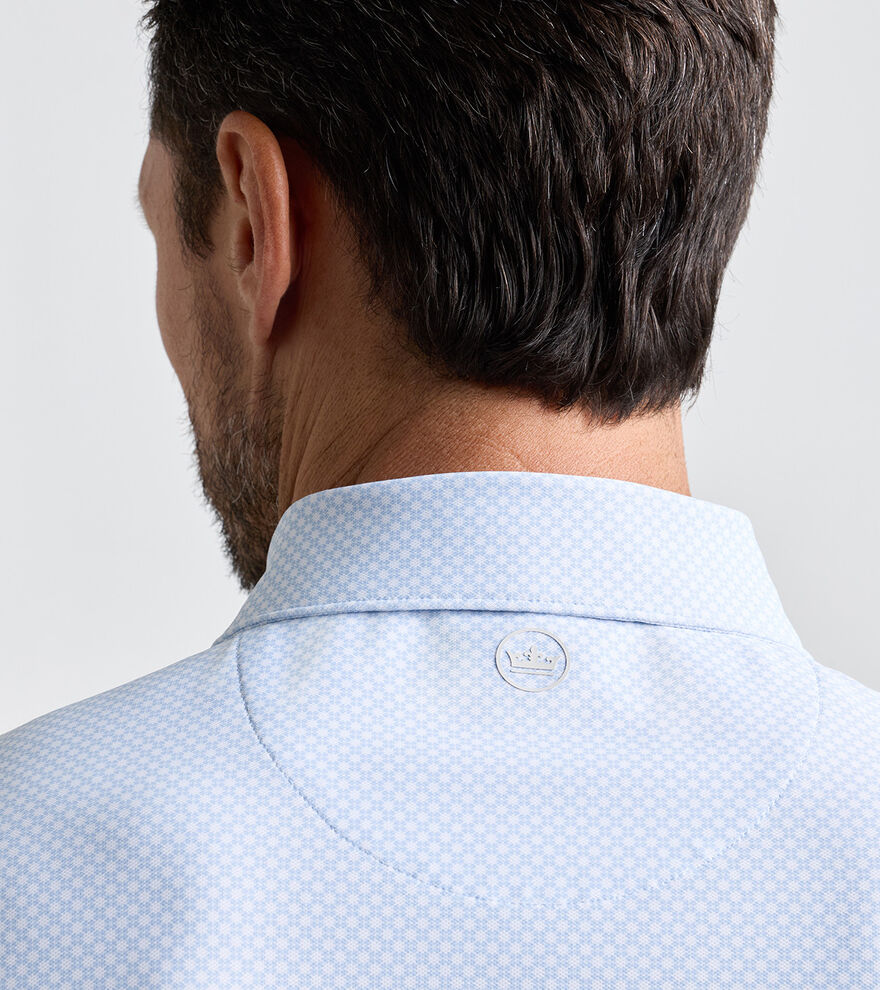 Grant Performance Mesh Polo Stream Blue