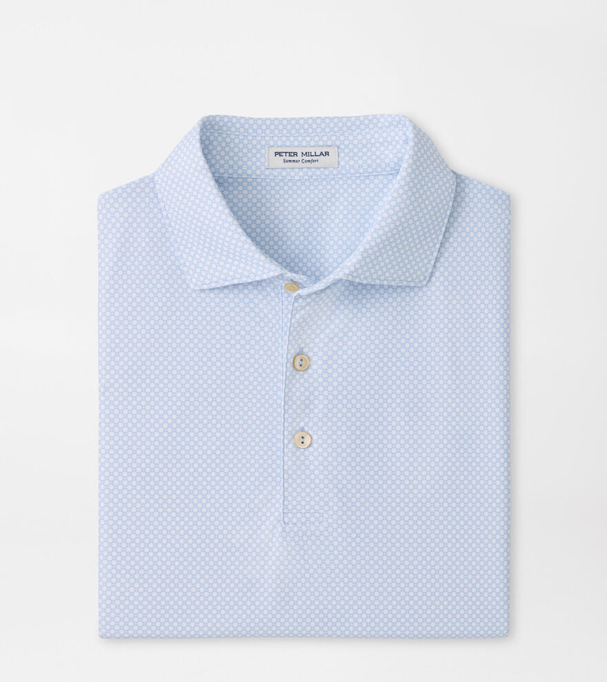 Grant Performance Mesh Polo Stream Blue
