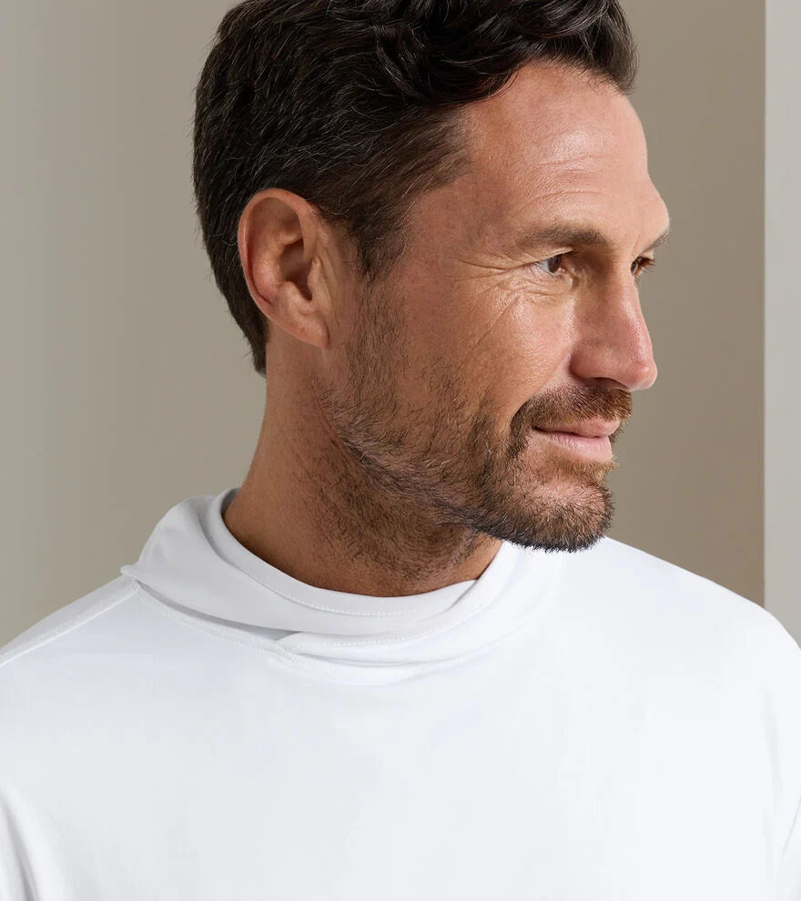 Featherweight Performance Sun Shirt Hoodie White