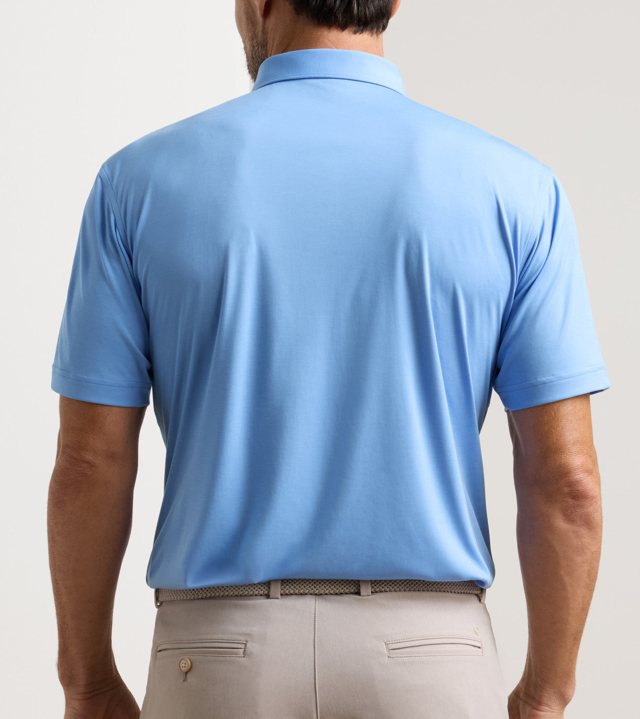 Featherweight Melange Performance Polo Blue Bird