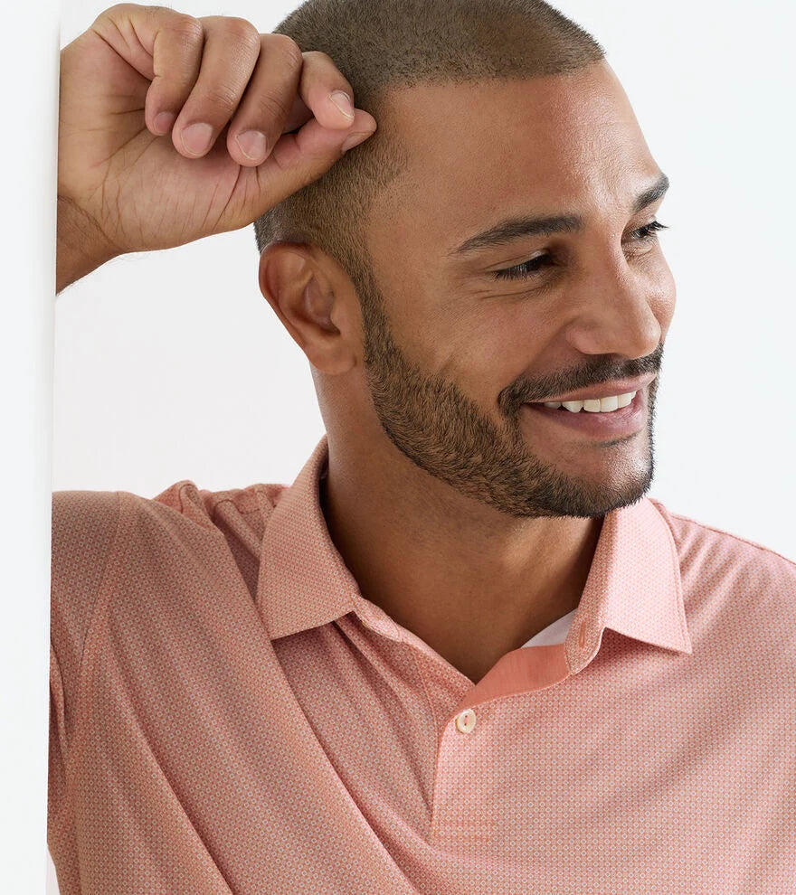 Featherweight Parke Performance Polo Venetian Pink