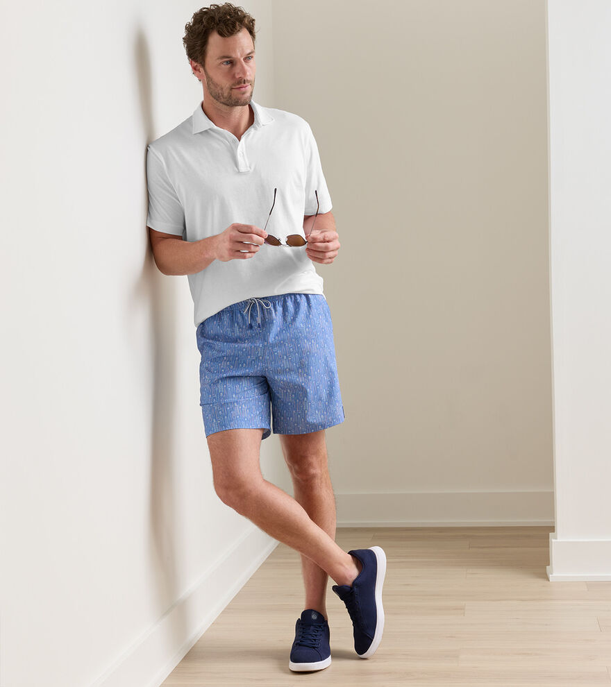 Tequila Seas Swim Trunk Dusk Blue