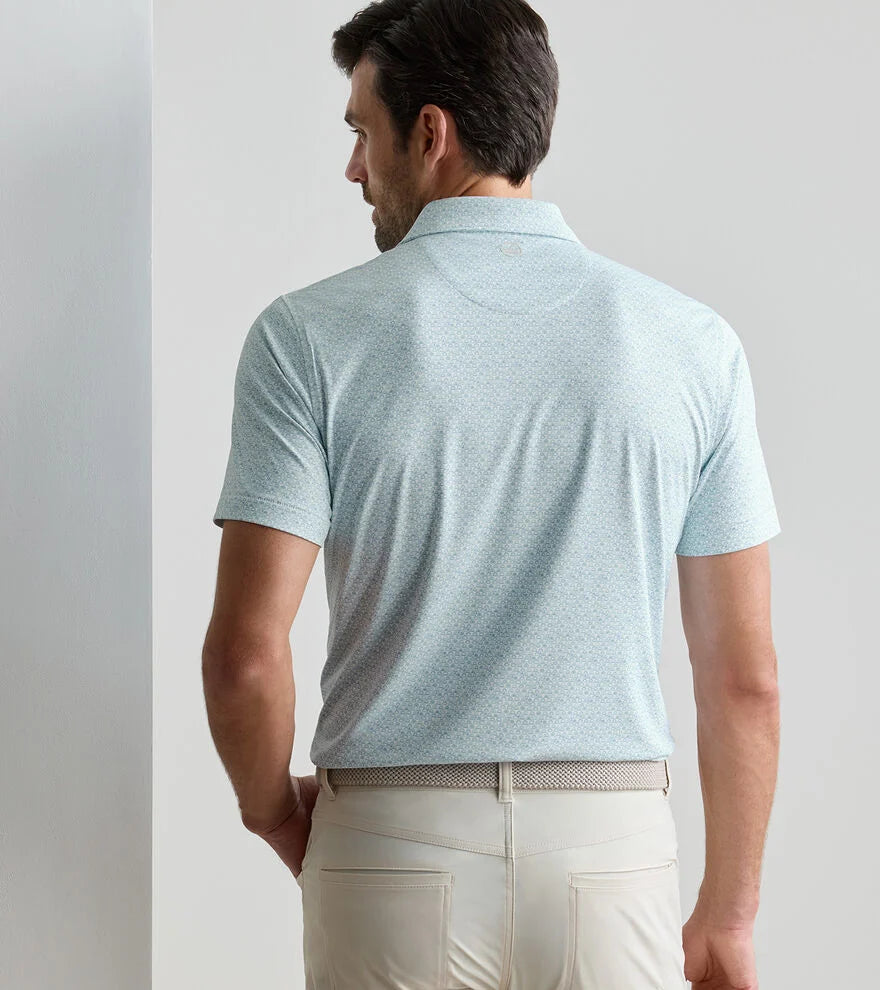 Wood Fired Performance Jersey Polo White