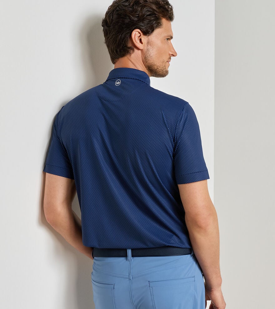 Fermata Performance Jersey Polo Navy