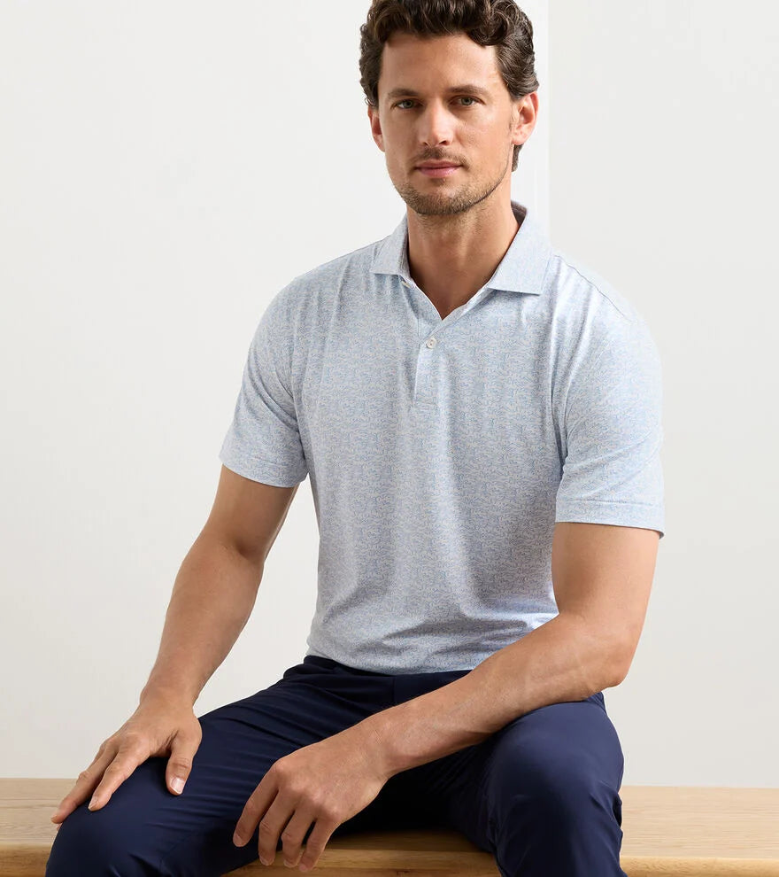 Melody Sea Performance Jersey Polo White