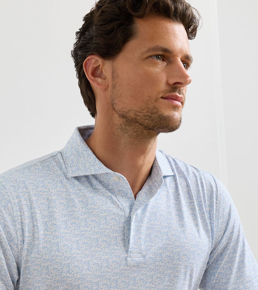 Melody Sea Performance Jersey Polo White