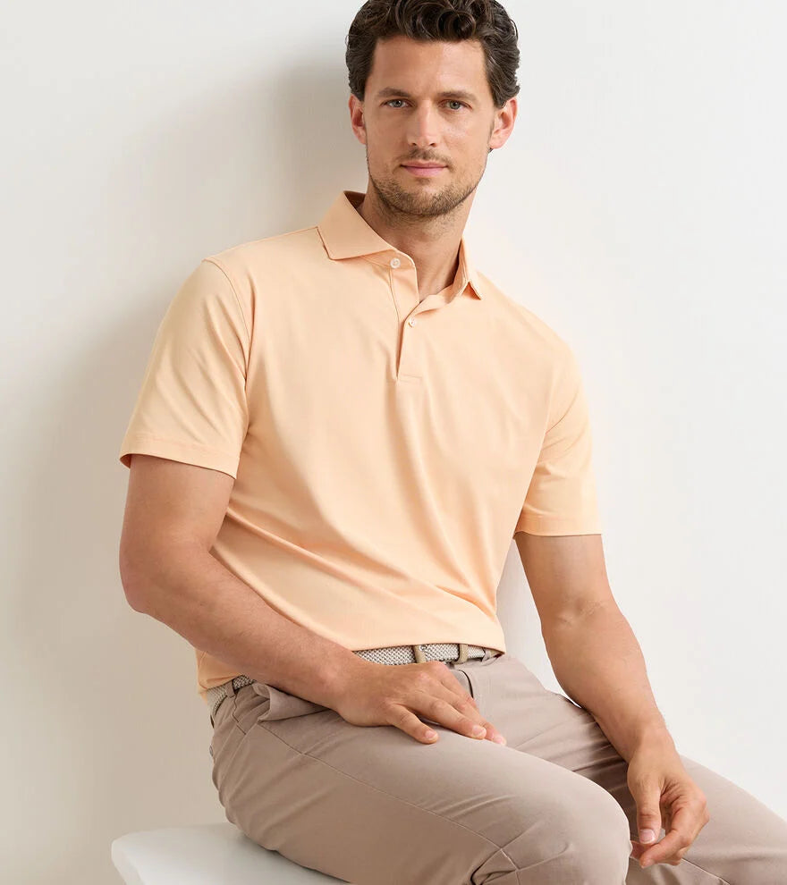 Soul Performance Mesh Polo Light Orange Sorbet