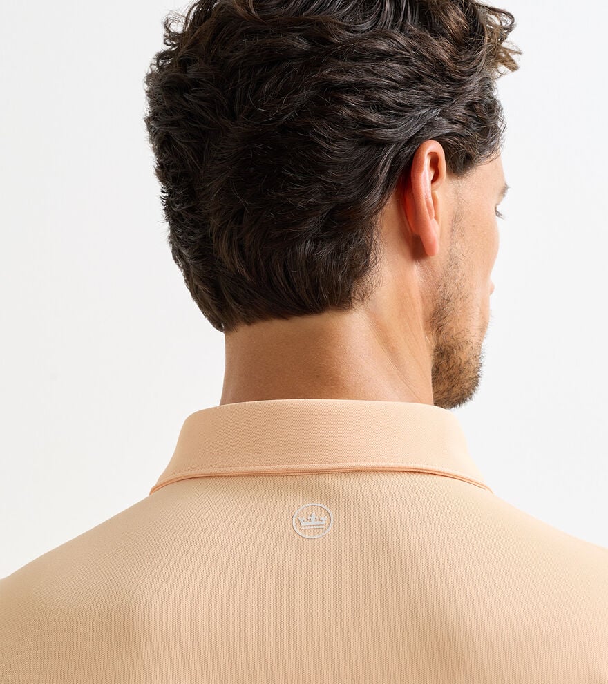 Soul Performance Mesh Polo Light Orange Sorbet