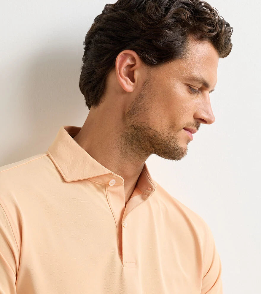 Soul Performance Mesh Polo Light Orange Sorbet