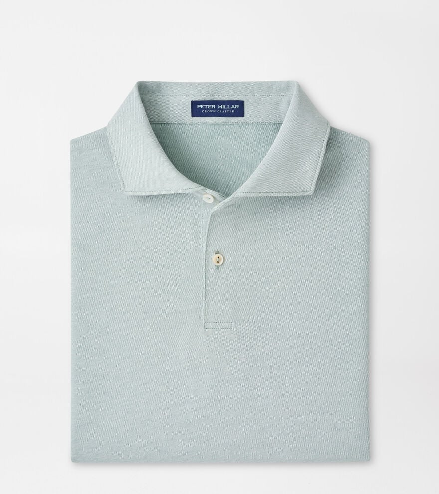 Albatross Cotton-Blend Piqué Polo Light Willow
