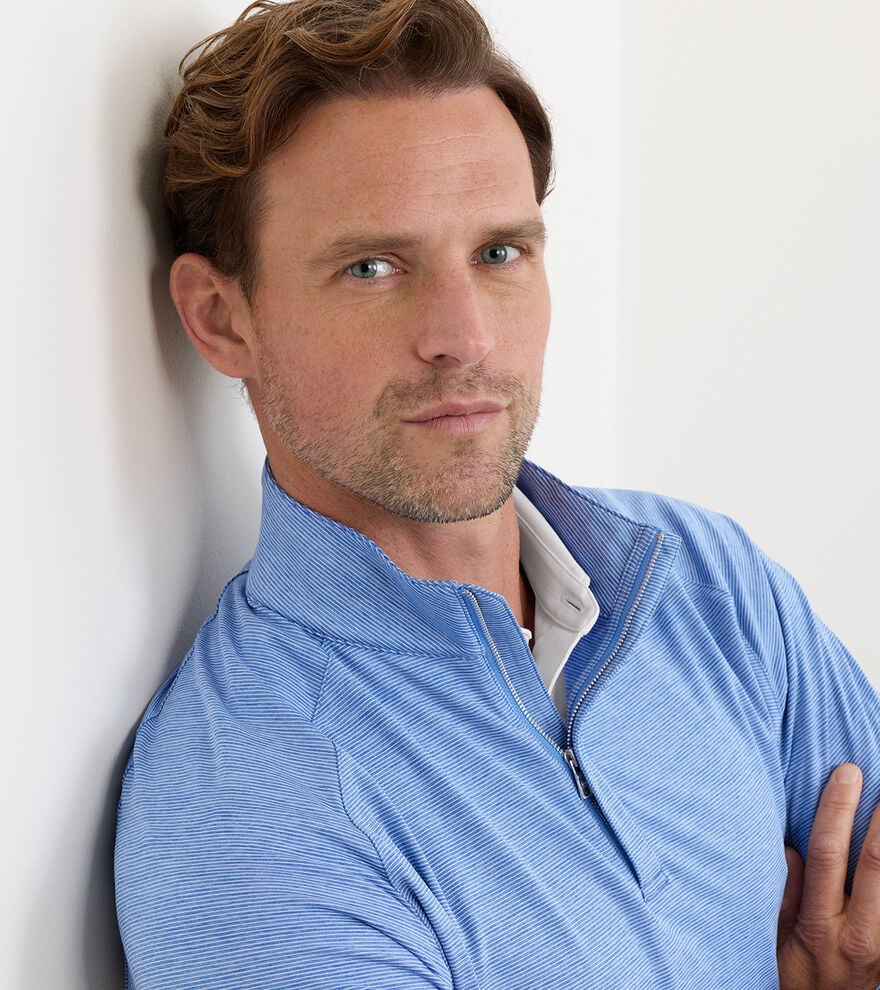 Stealth Stripe Performance Quarter-Zip Dusk