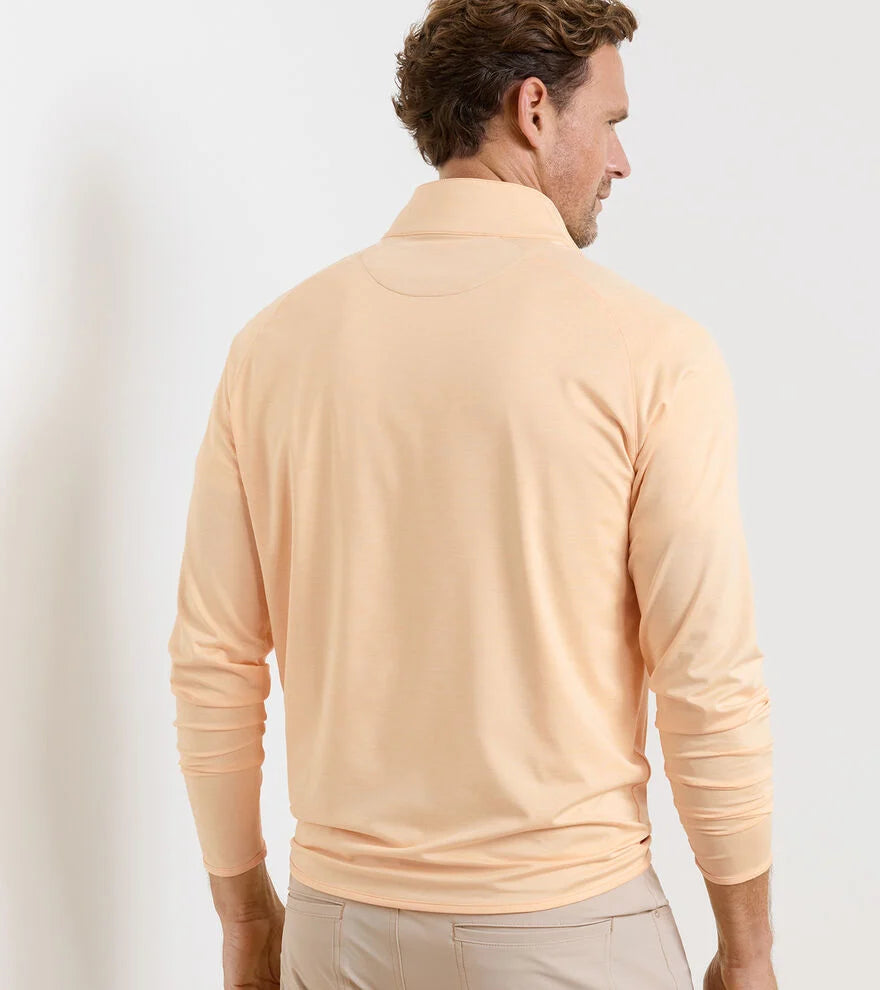 Stealth Performance Quarter-Zip Light Orange Sorbet