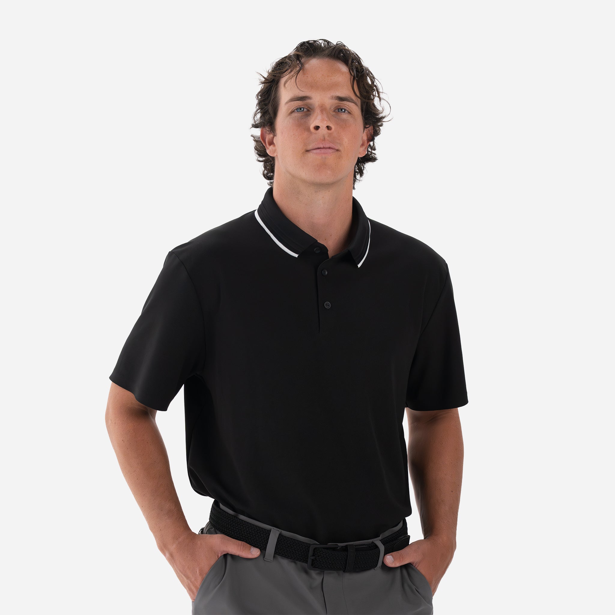 Performance Piqué Polo Black