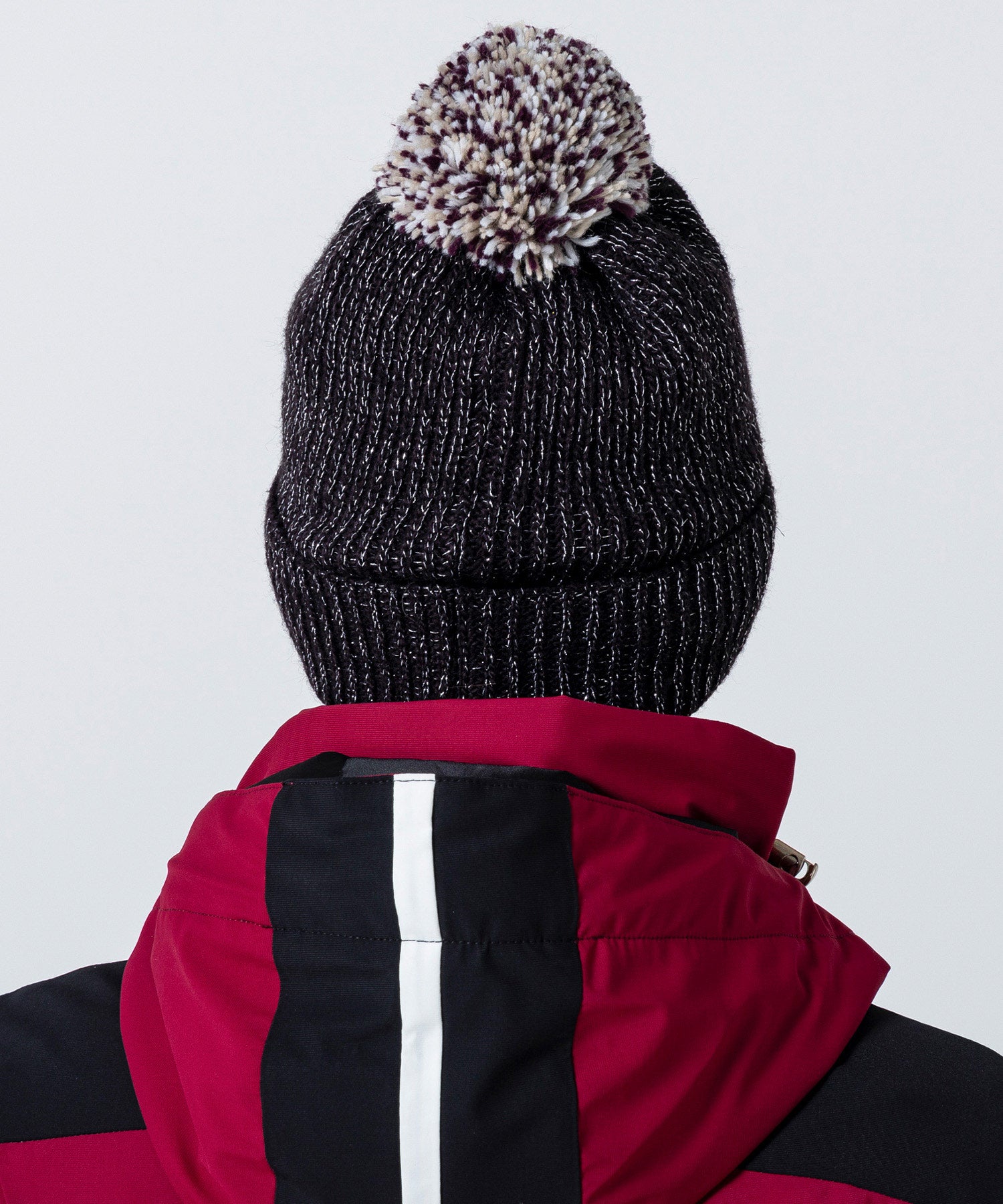 Women's Mix Pompom Bright Watch Hat Black