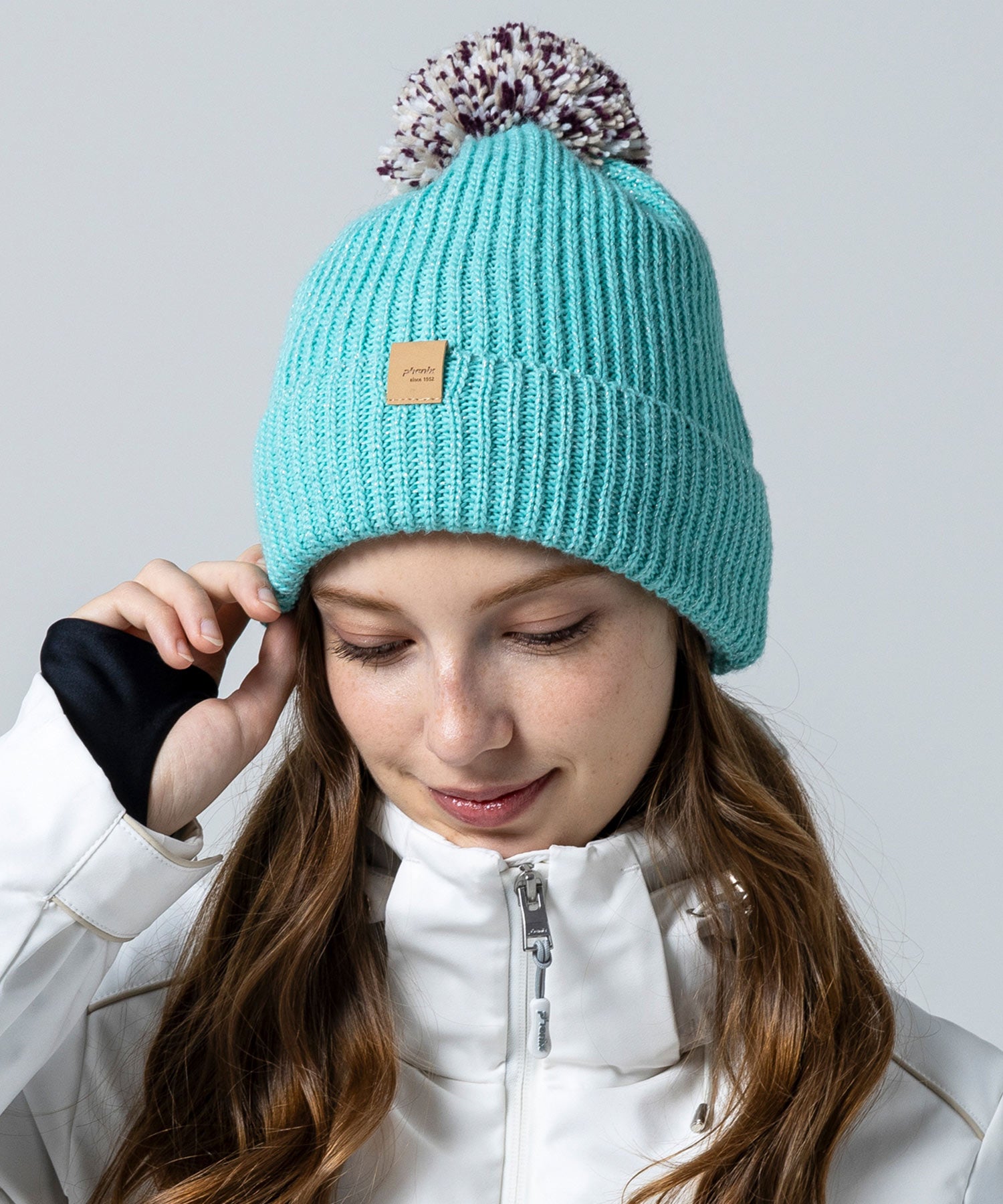 Women's Mix Pompom Bright Watch Hat Mint Green