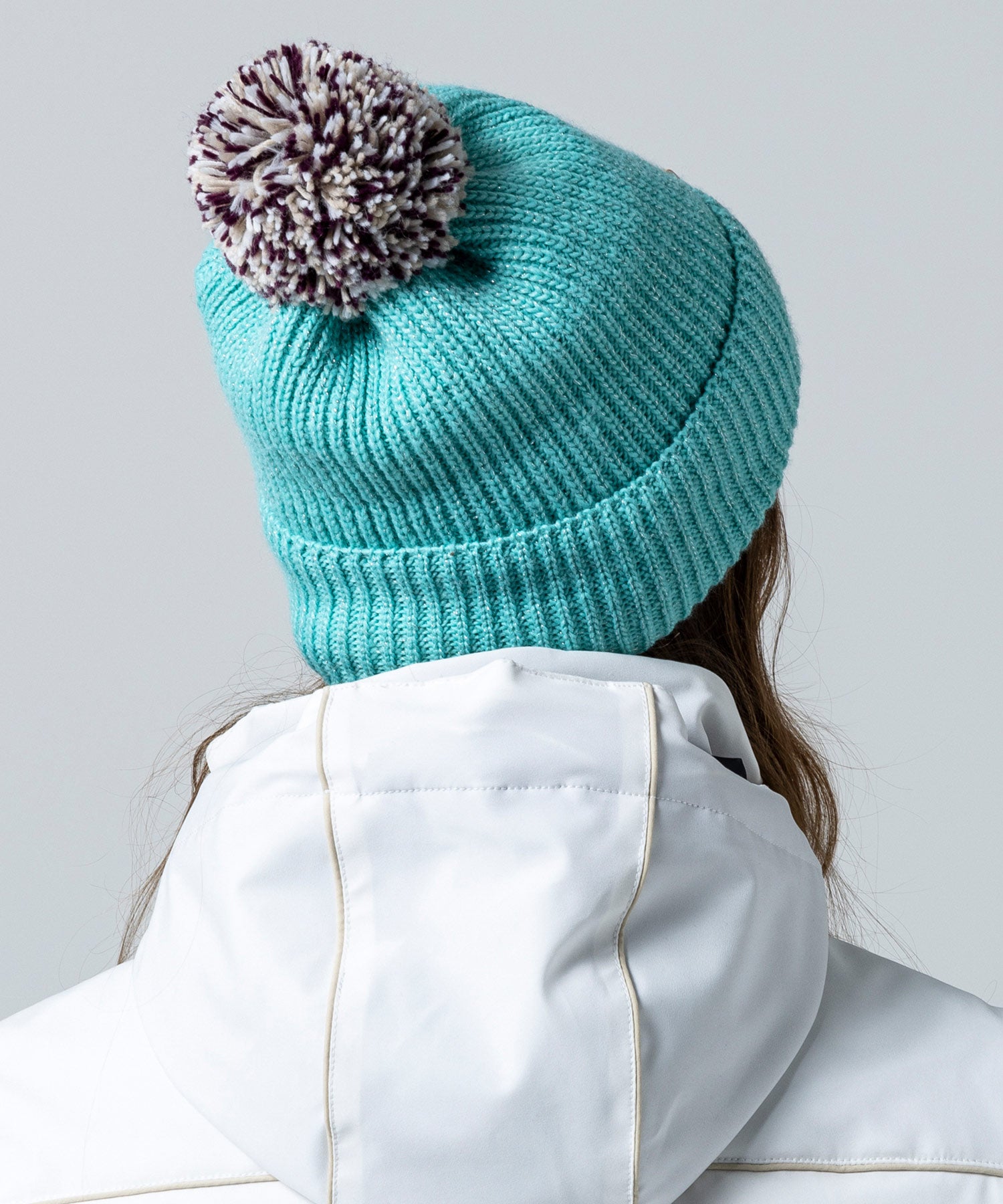 Women's Mix Pompom Bright Watch Hat Mint Green