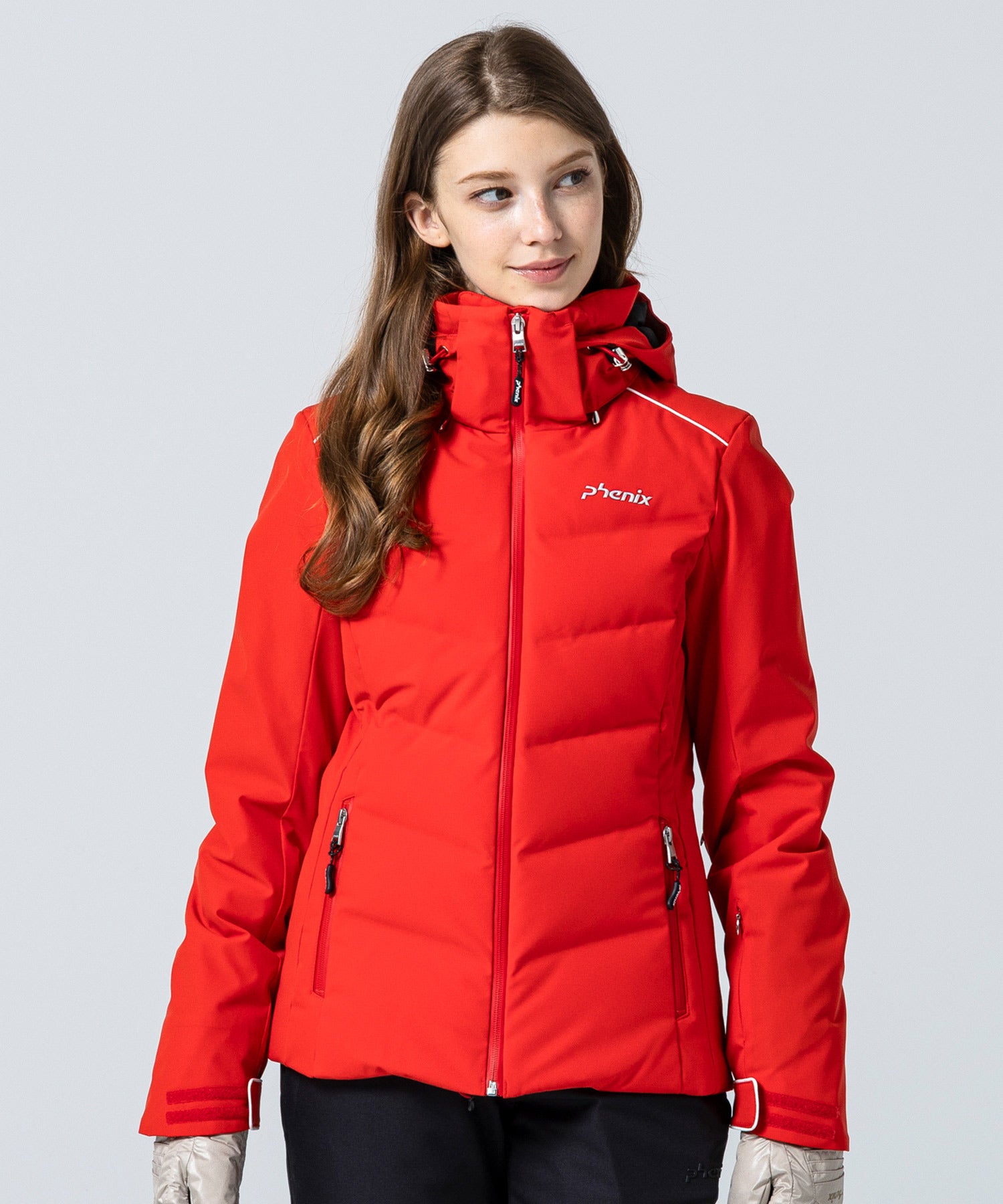 Women's Seamless Down Jacket Red