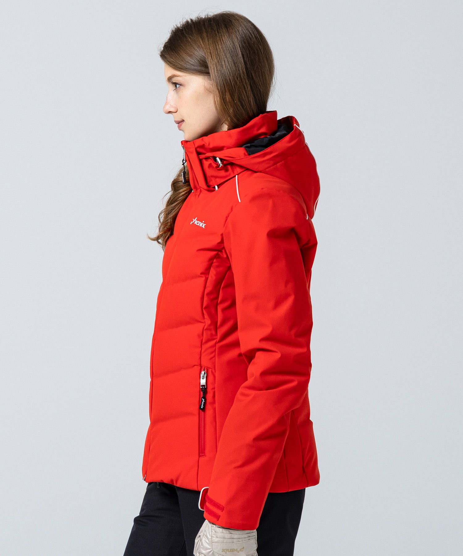 Women's Seamless Down Jacket Red