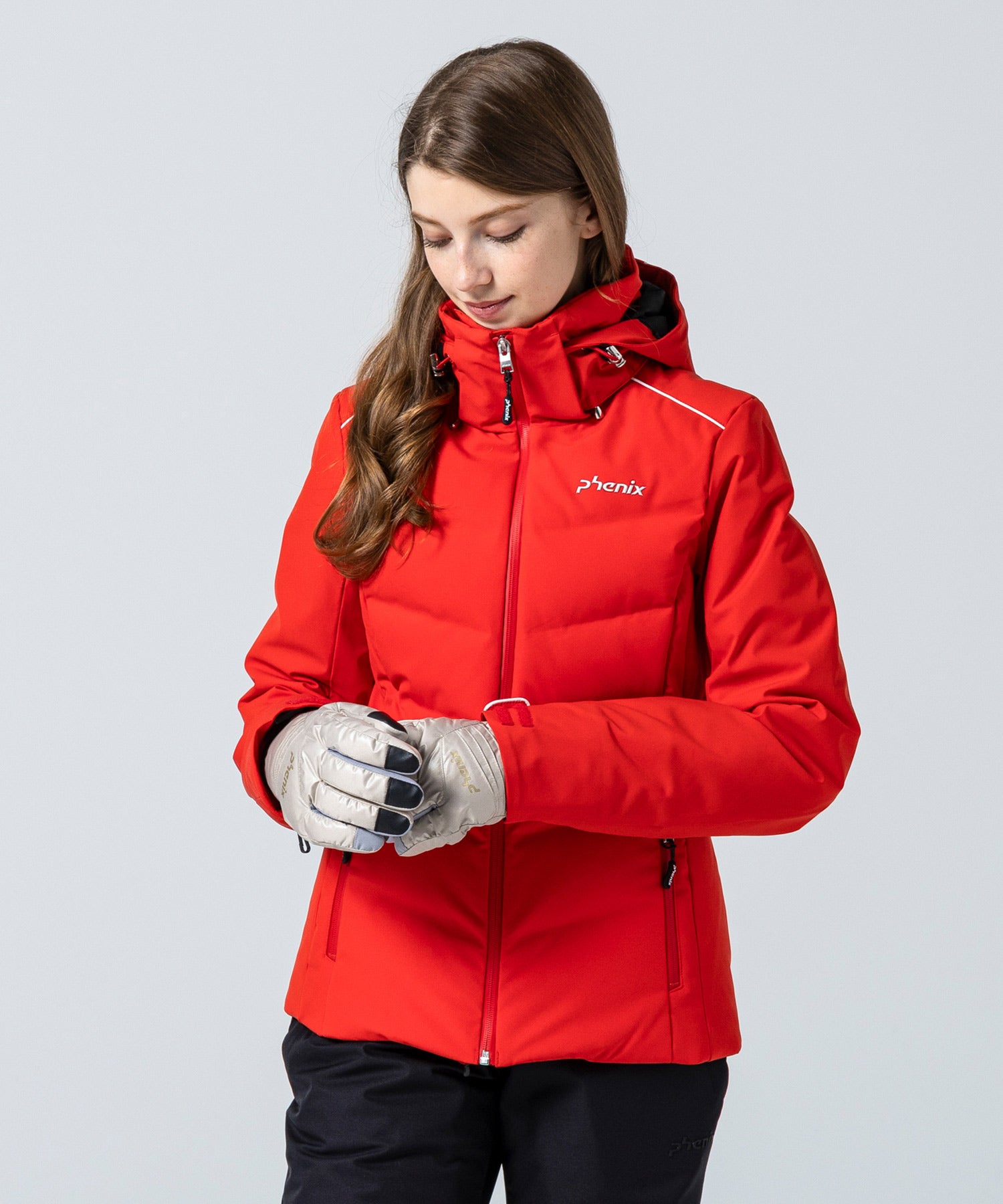 Women's Seamless Down Jacket Red