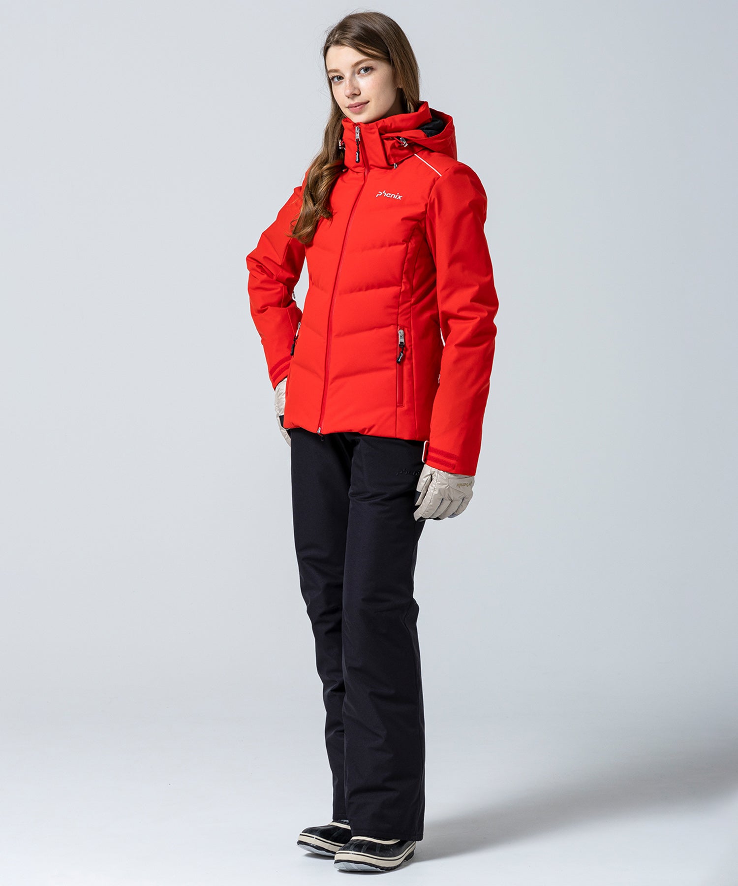 Women's Seamless Down Jacket Red