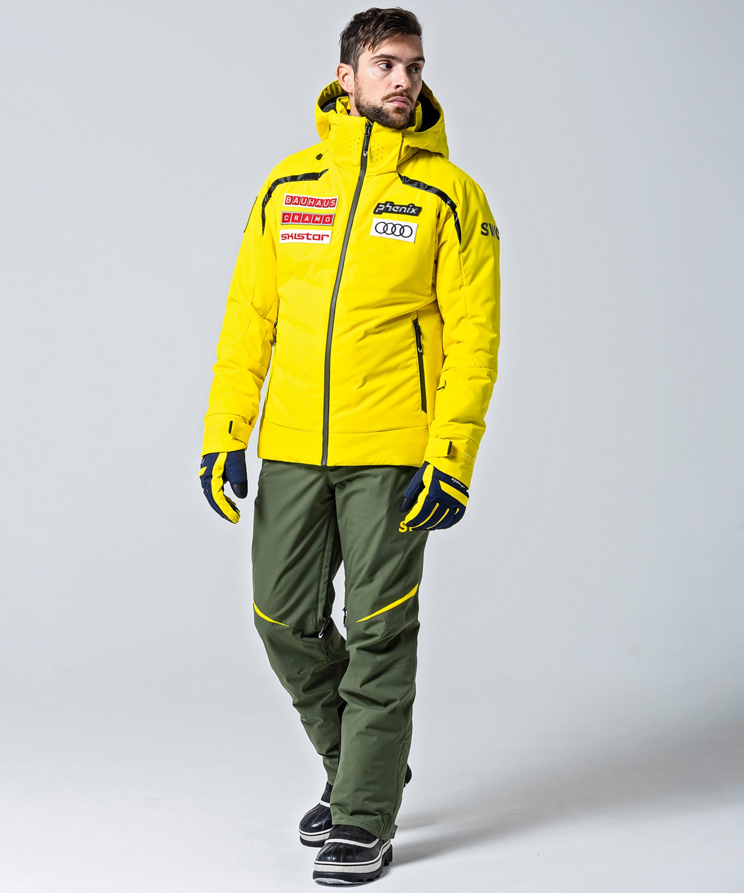 Ltd. Edition Men's Swedish Ski Team Down Jacket Yellow