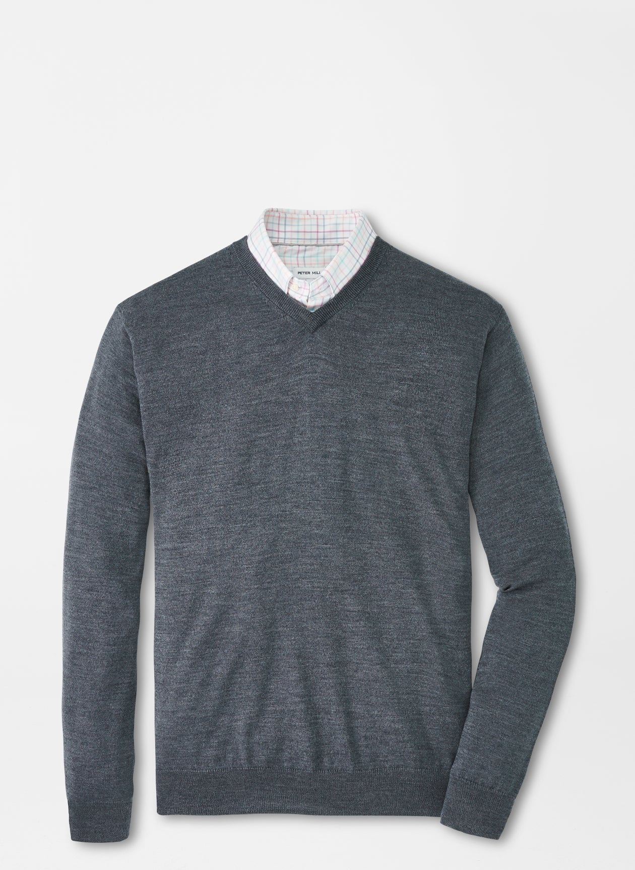 AUTUMN CREST V-NECK CHARCOAL